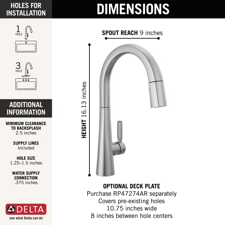 Monrovia Pull Down Single Handle Kitchen Faucet