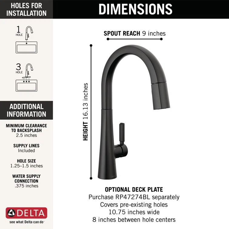 Monrovia Pull Down Single Handle Kitchen Faucet