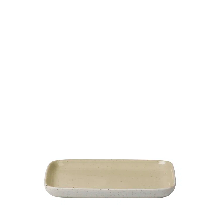 Yellow Ceramic Stoneware Transitional Appetizer Plate