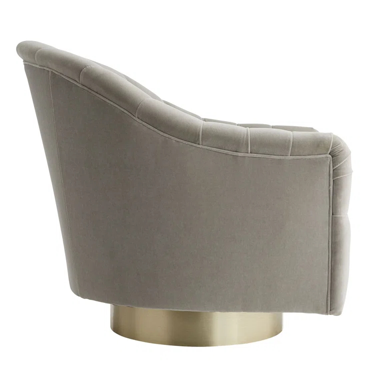 Springsteen Upholstered Swivel Barrel Chair