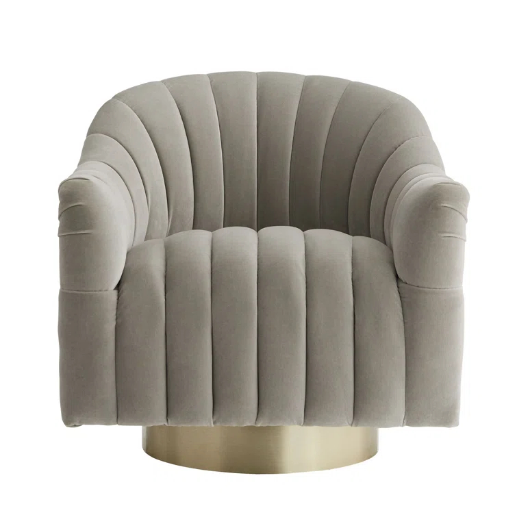 Springsteen Upholstered Swivel Barrel Chair