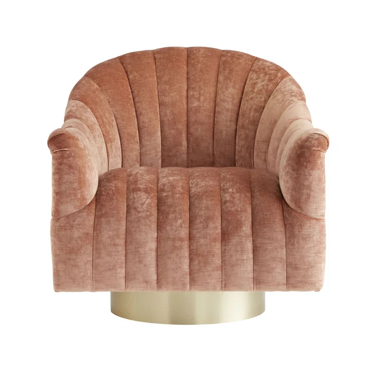 Springsteen Upholstered Swivel Barrel Chair