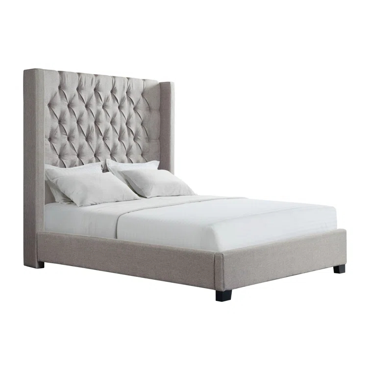 Arden Upholstered Wingback Bed