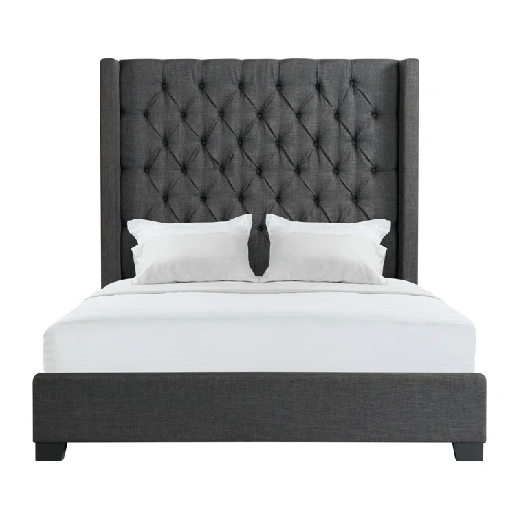 Arden Upholstered Wingback Bed