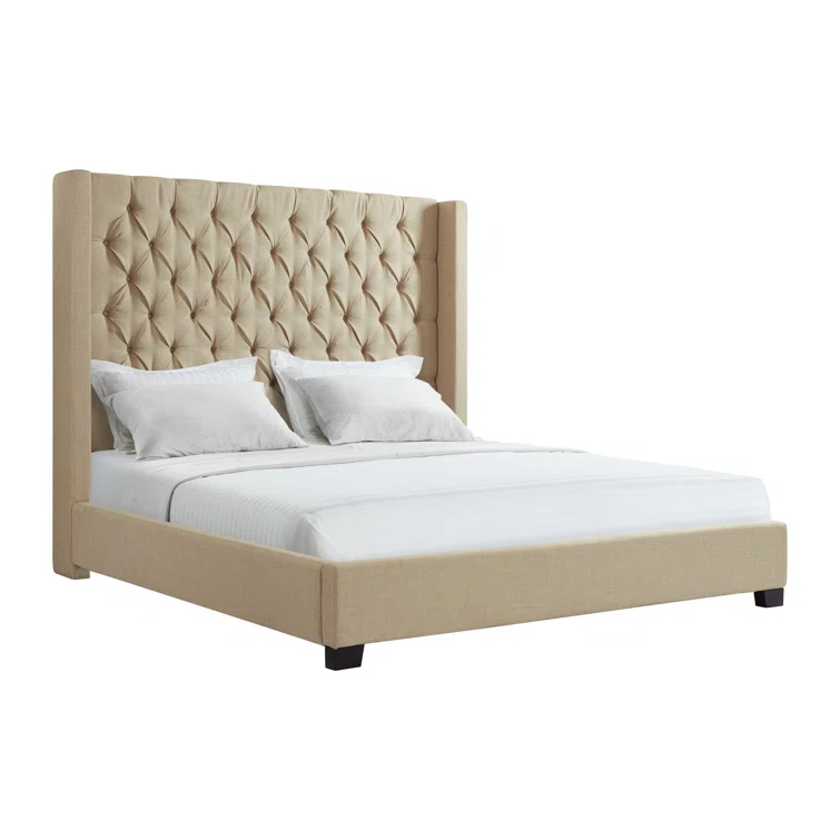Arden Upholstered Wingback Bed