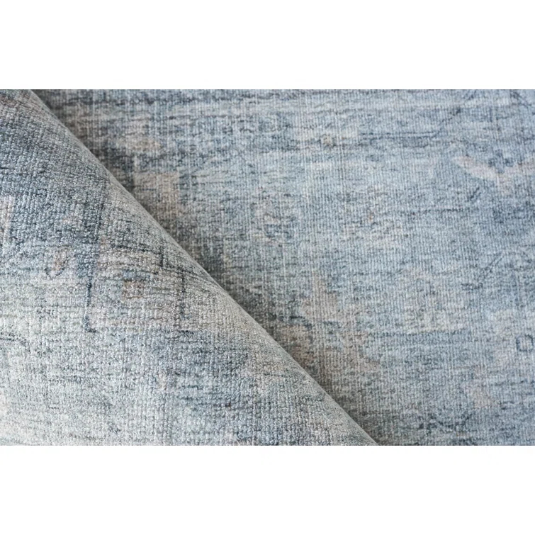 Cambridge Oriental Hand-Loomed Blue Area Rug