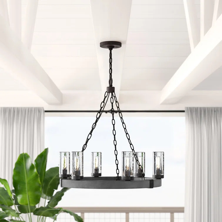 Sawyer 6 - Bulb 23.25" H Outdoor Chandelier