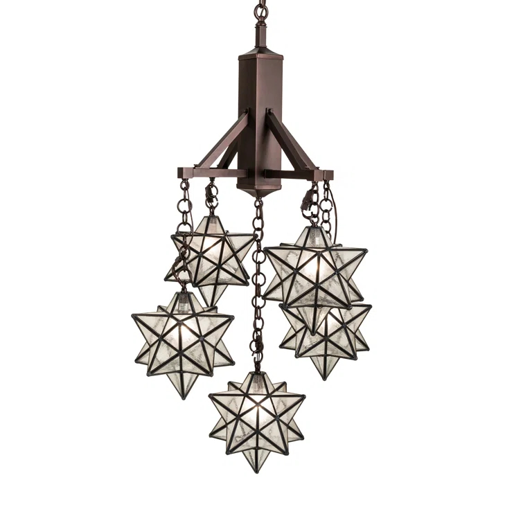 Moravian 5 - Light Dimmable Chandelier