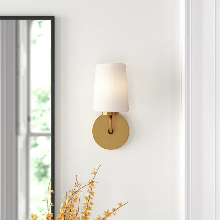 Fitz Single Frosted Dimmable Bath Sconce