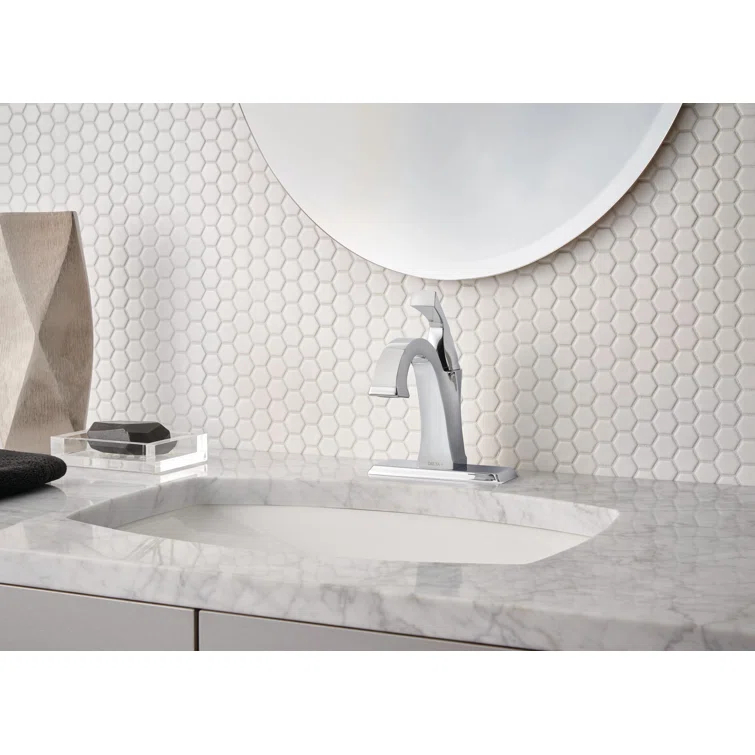 Dryden Single Hole Bathroom Faucet with Drain Assembly, Single Handle Bathroom Sink Faucet