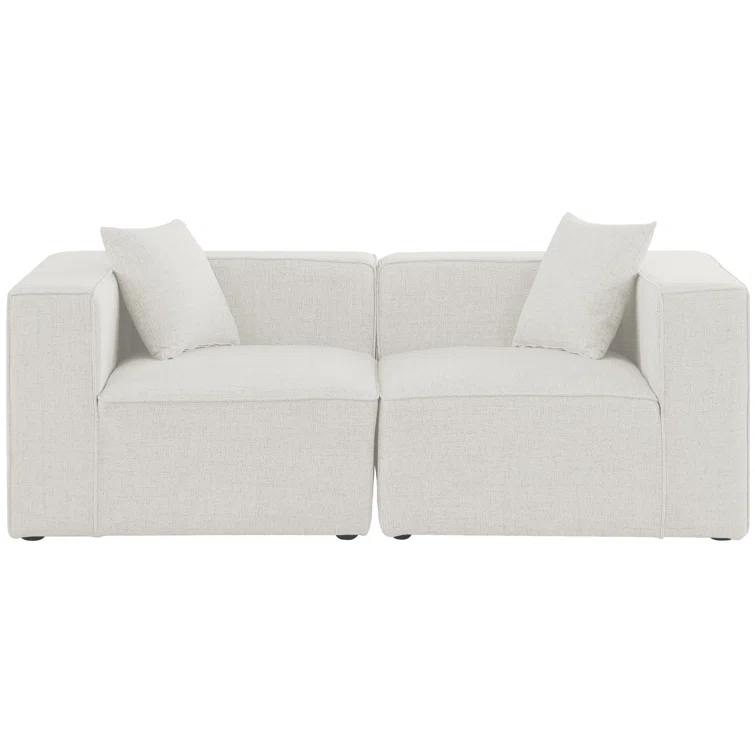 Cube 72'' Upholstered Loveseat