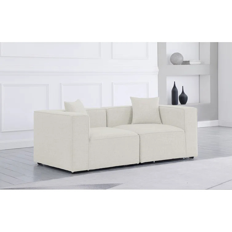 Cube 72'' Upholstered Loveseat