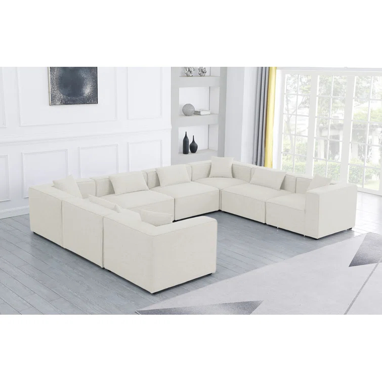 Cube 8 - Piece Upholstered Sectional