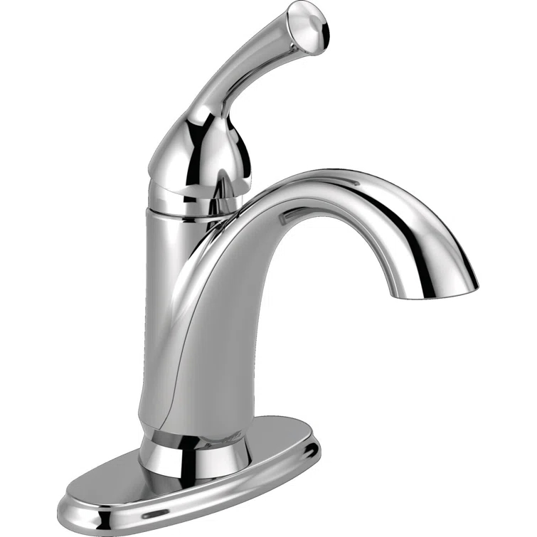 Haywood Single Hole Bathroom Faucet with Drain Assembly, Single Handle Bathroom Sink Faucet