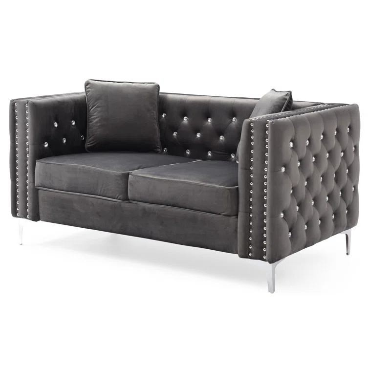 Tina 63'' Velvet Loveseat