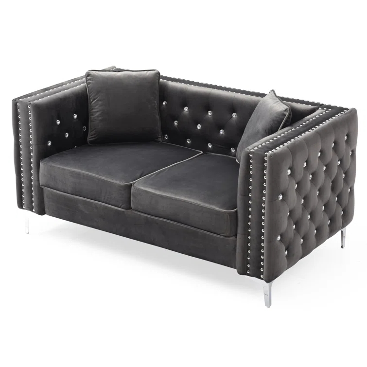 Tina 63'' Velvet Loveseat