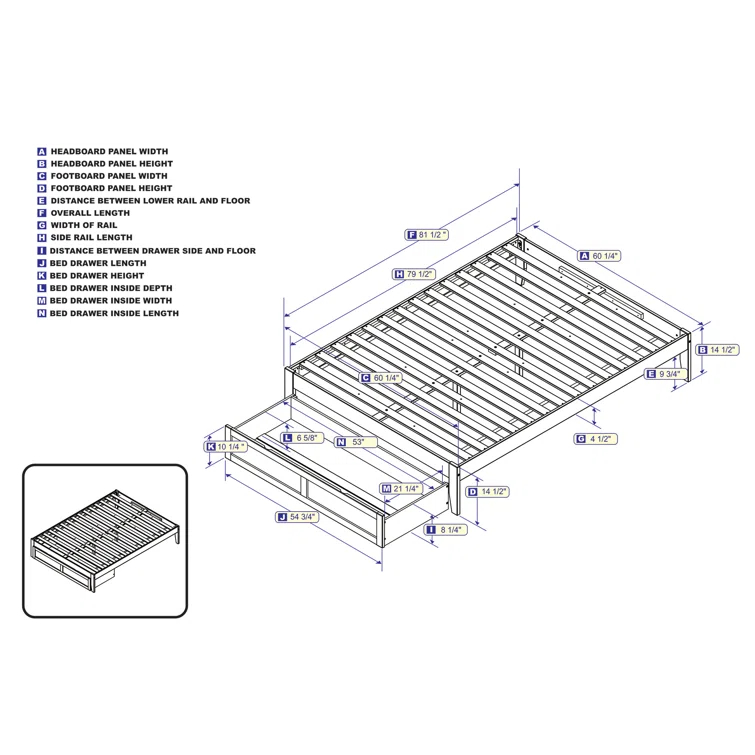 Aayanna Solid Wood Storage Bed