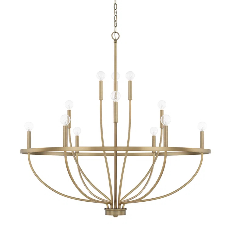 Capital Lighting 12 - Light Dimmable Empire Chandelier