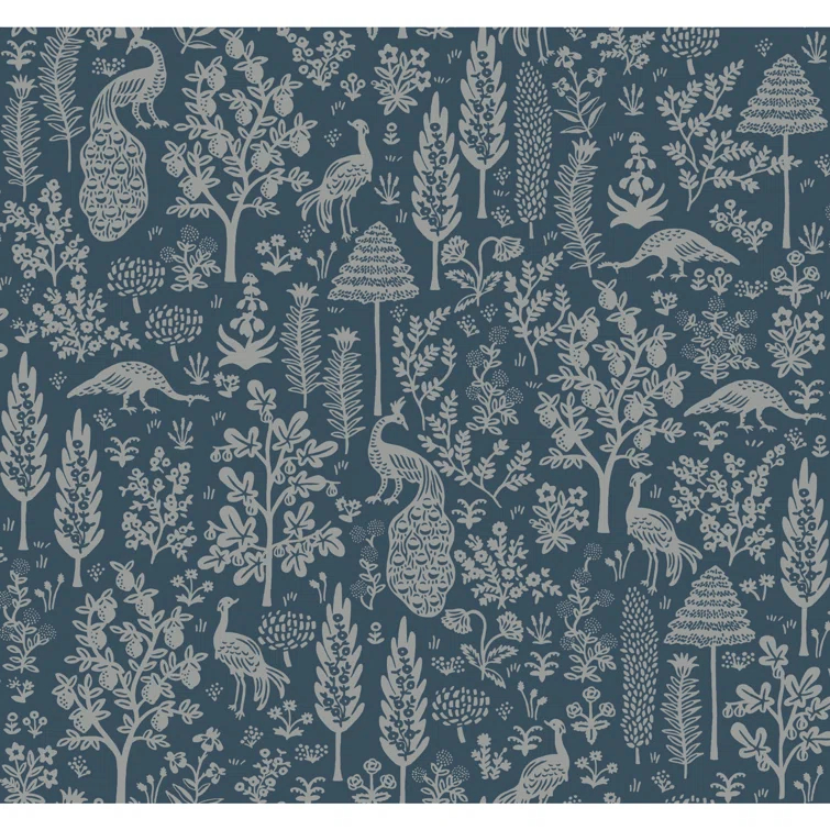 Menagerie Toile 27" L x 27" W Smooth Wallpaper Roll