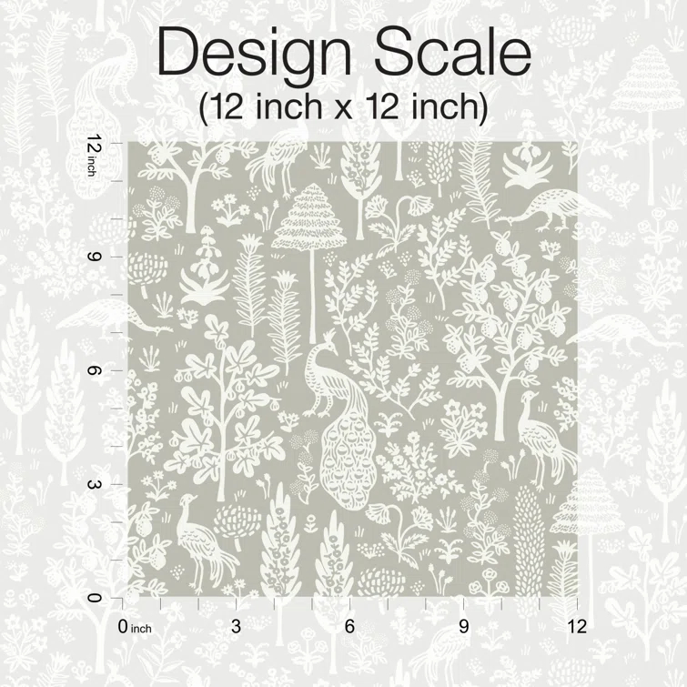 Menagerie Toile 27" L x 27" W Smooth Wallpaper Roll