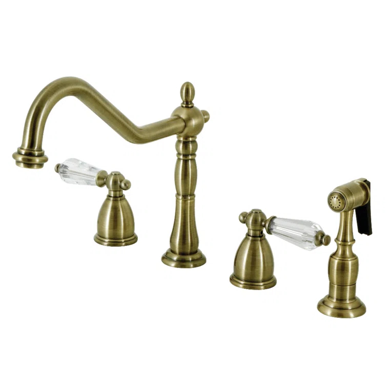Kingston Brass Wilshire Double-Handle Widespread Kitchen Faucet