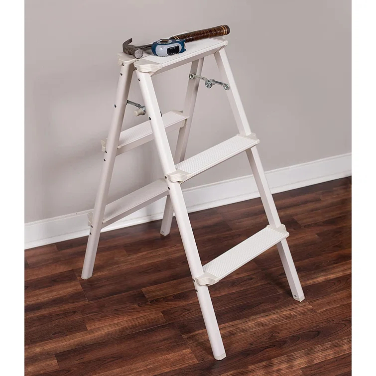 BirdRock Home 3 - Step Steel Lightweight Folding Step Ladder