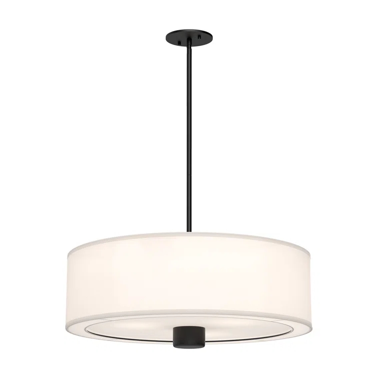 Theo Fabric Semi Flush Mount