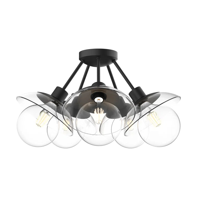 Alora Mood Francesca Glass Semi Flush Mount