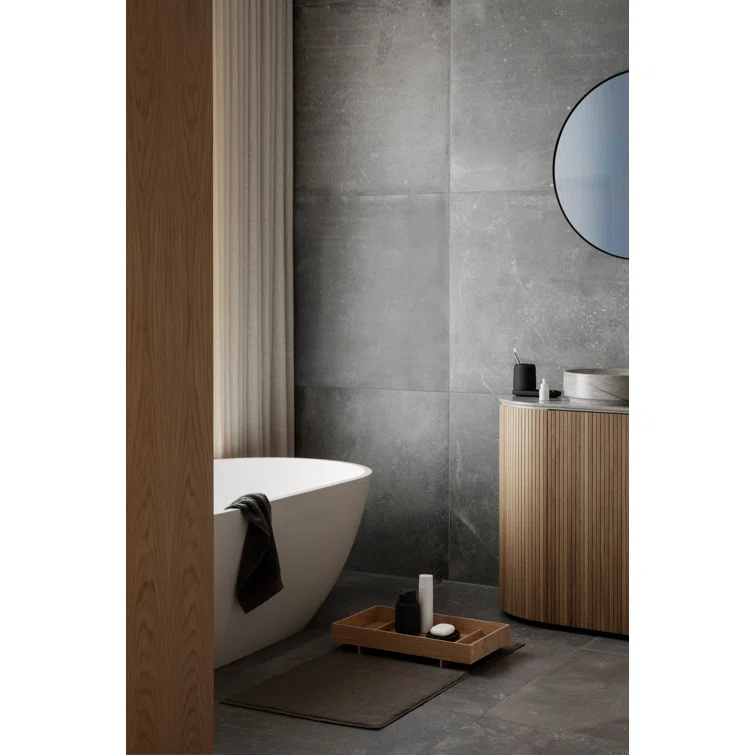 TWIN 100% Cotton Reversible Bath Rug - Rectangular