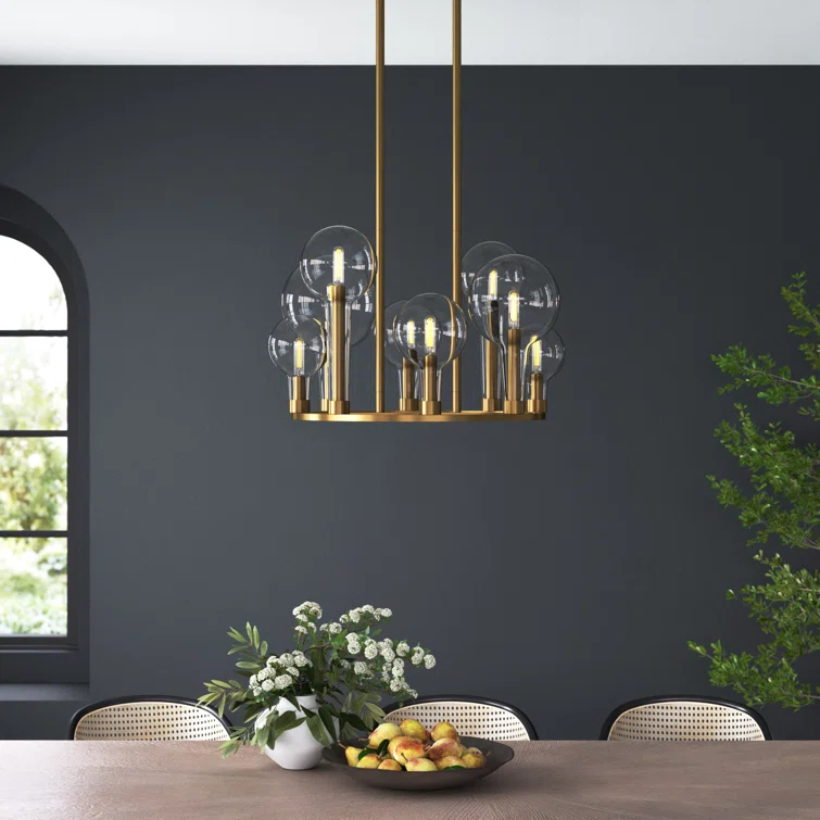 Hennig Ring Chandelier - Brass / 24"Dia