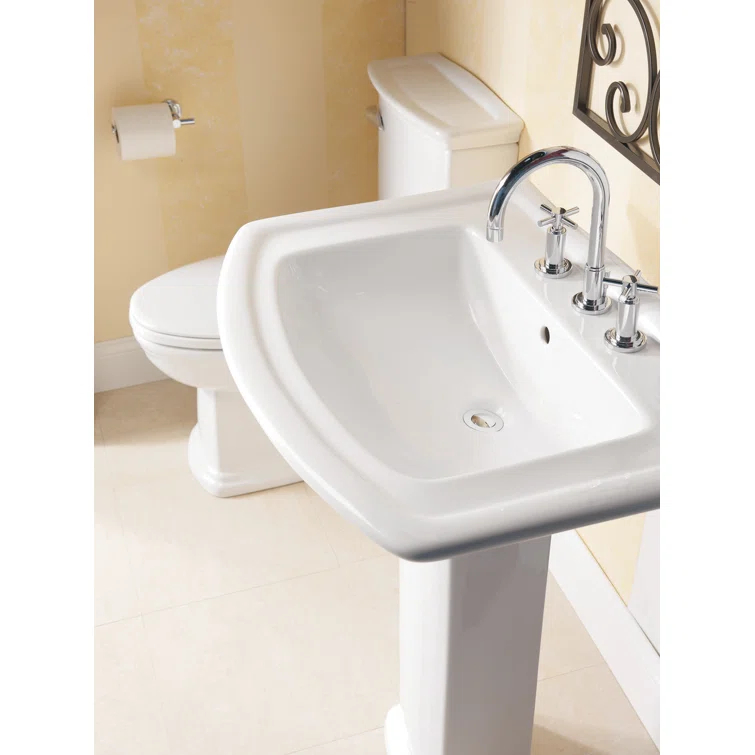 Barclay Washington Pedestal Lavatory 3-418WH