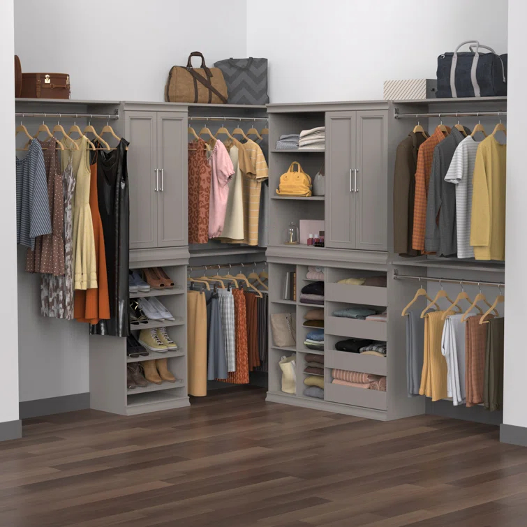 Modular Storage 36.02" W Shelf & Closet Rod