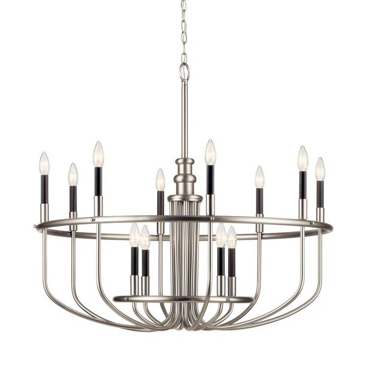 Kuzey 12 - Light Wagon Wheel Chandelier