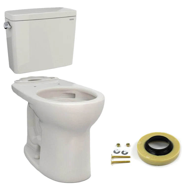 Drake® 1.6 GPF Round Two-Piece Toilet with Tornado Flush (Seat Not Included)