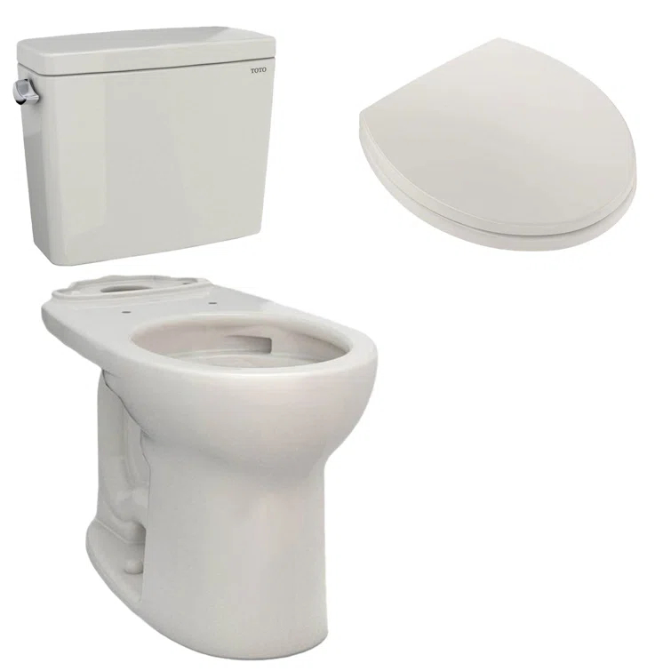 Drake® 1.6 GPF Round Two-Piece Toilet with Tornado Flush (Seat Not Included)