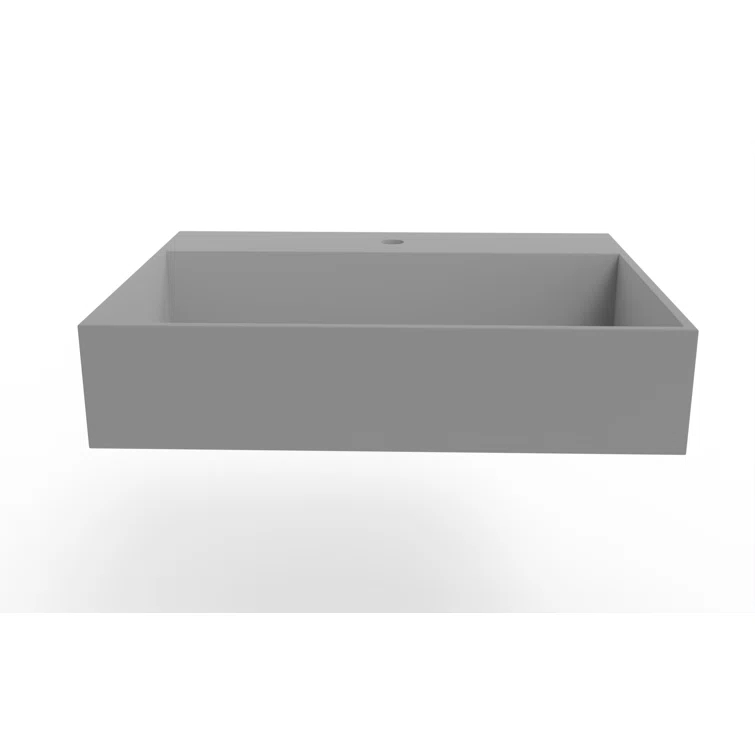 Juniper 24" Floating Minimalist Bathroom Sink with Concealed Drain