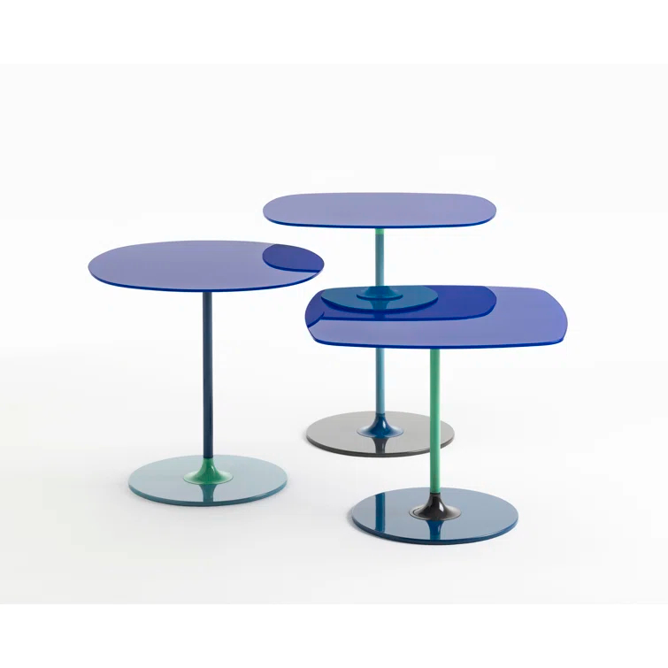 Thierry Glass Top End Table