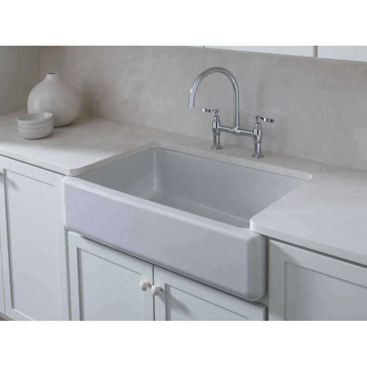 Whitehaven® Self-Trimming 36" L x 22" W Farmhouse Kitchen Sink