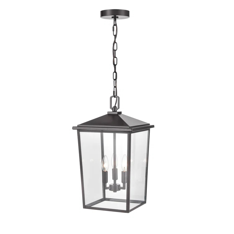 Messerly 3 Light 11" Wide Outdoor Taper Candle Pendant