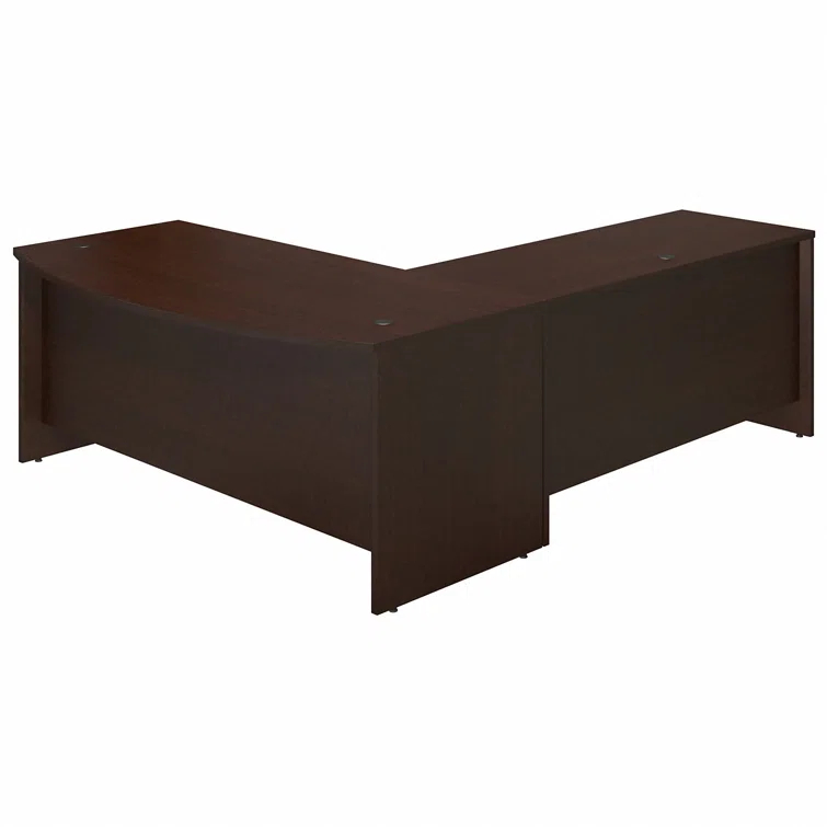 Series C Elite 72W x 36D Bow Front L Shaped Desk with 60W Return
