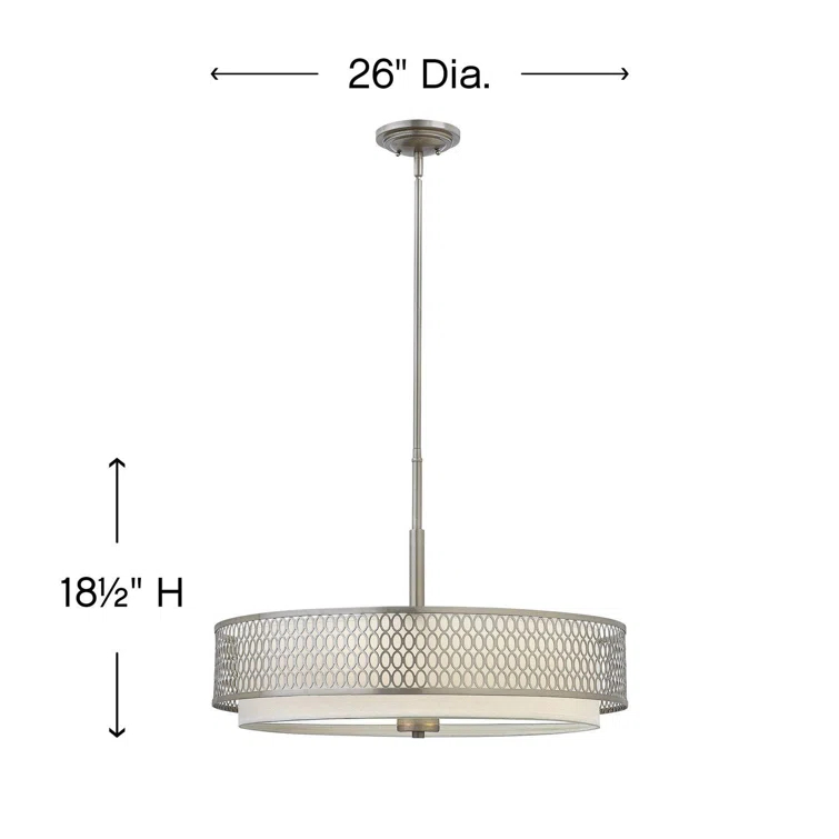 3 - Light Drum Chandelier