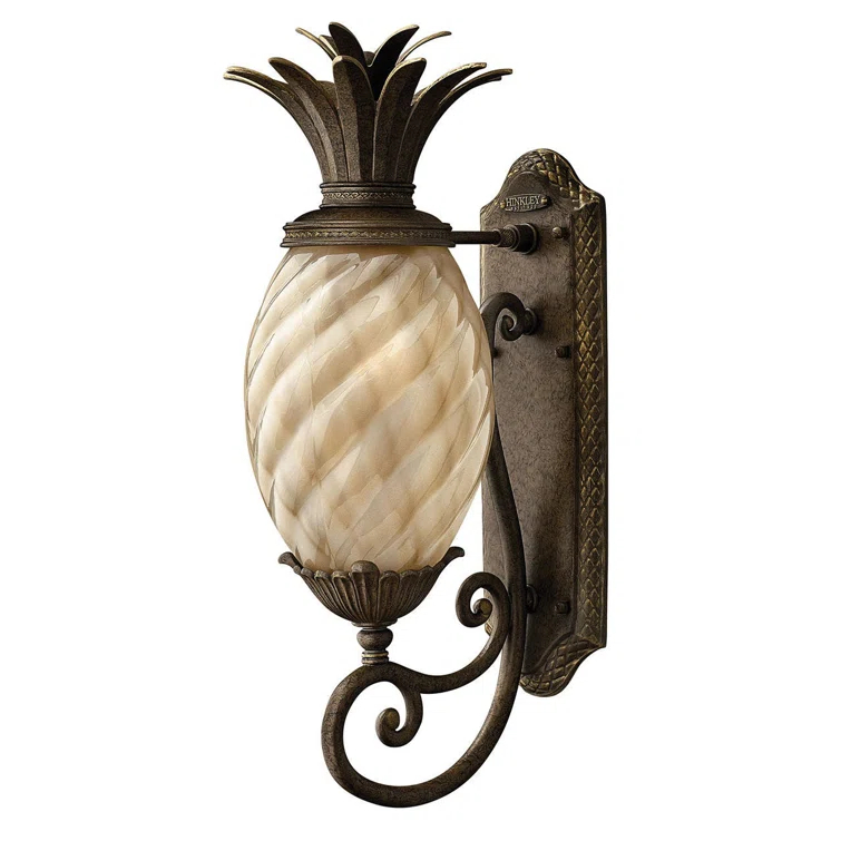 Plantation Bronze 1 - Bulb Outdoor Wall Lantern