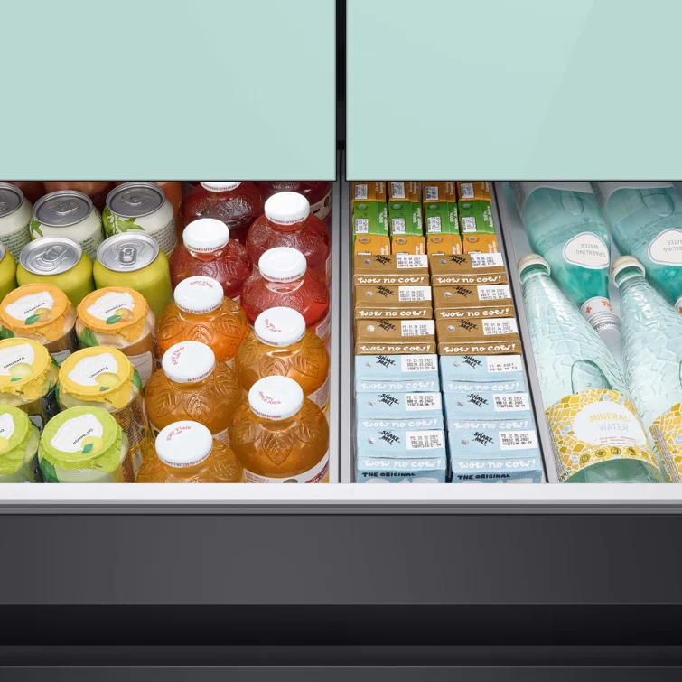 Bespoke 4-Door French Door Refrigerator (29 cu. ft.) with Beverage Center™ - Middle and Bottom Panels