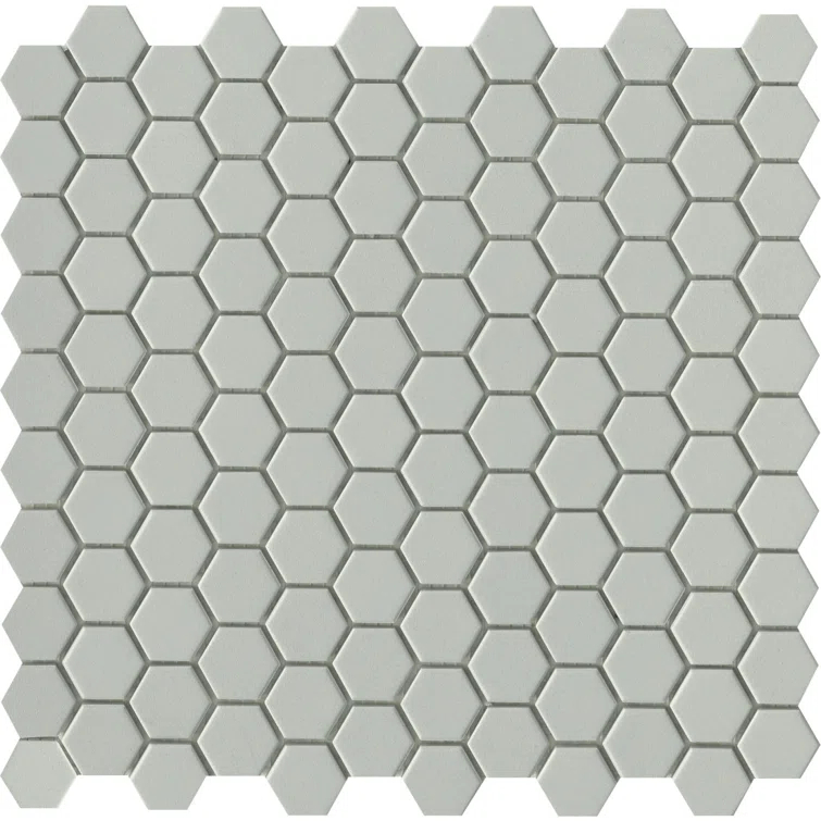 Source™ 1" x 1" Beveled Porcelain Honeycomb Mosaic Wall & Floor Tile