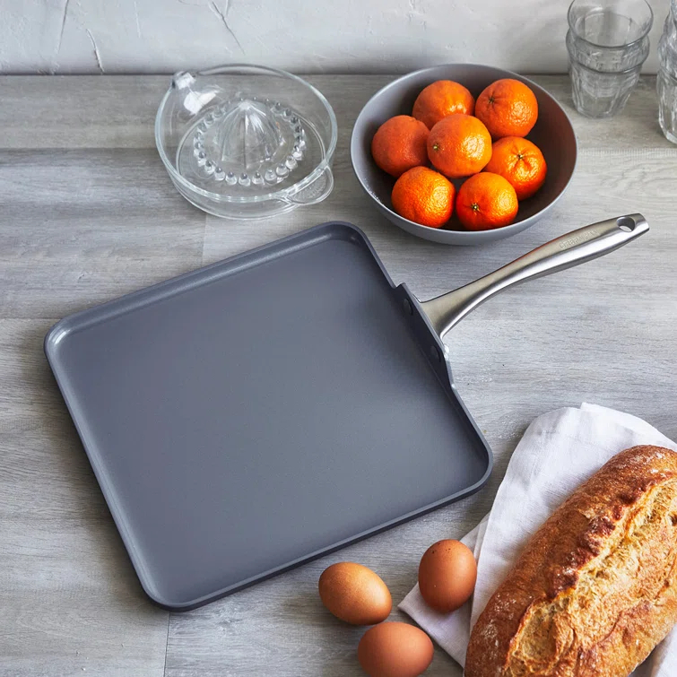 GreenPan Lima Healthy Ceramic Nonstick Hard-Anodized Rectangular Griddle