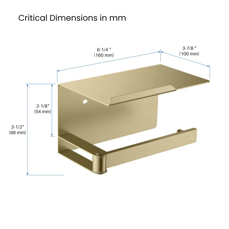 Deco Wall Mounted Toilet Paper Holder