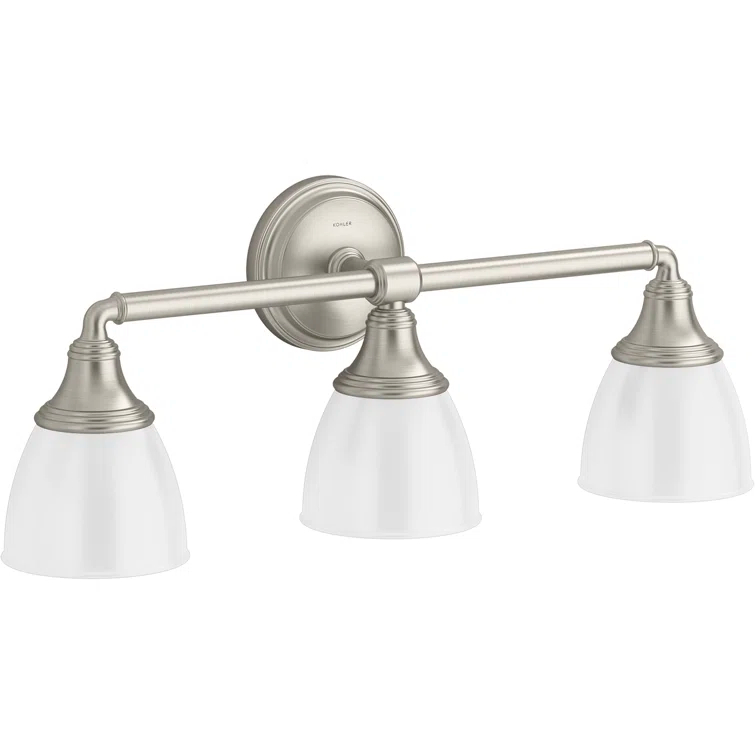 Devonshire 3 Light Indoor Bathroom Vanity Light Fixture, Position Facing Up or Down, UL Listed