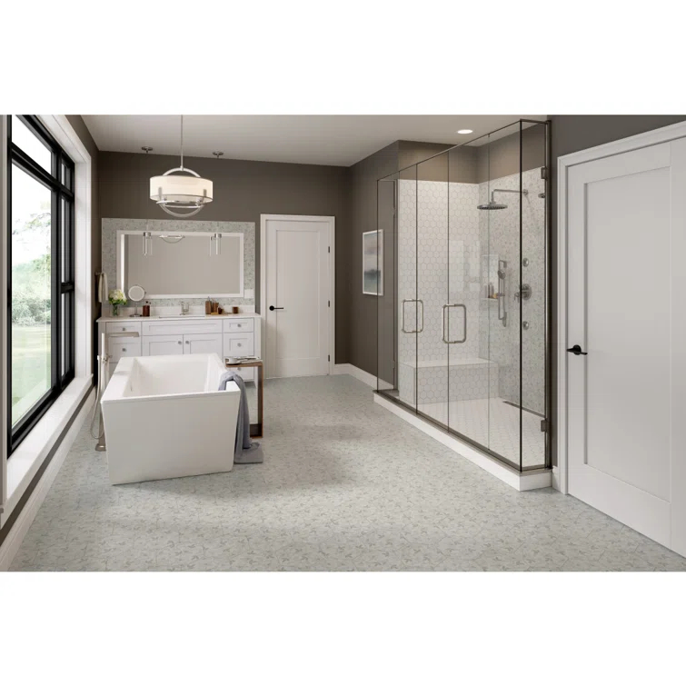 Source™ 3" x 3" Beveled Porcelain Honeycomb Mosaic Wall & Floor Tile