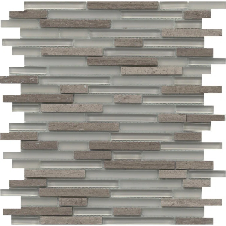 Lucente™ 12" x 13" Mixed Material Mosaic Tile