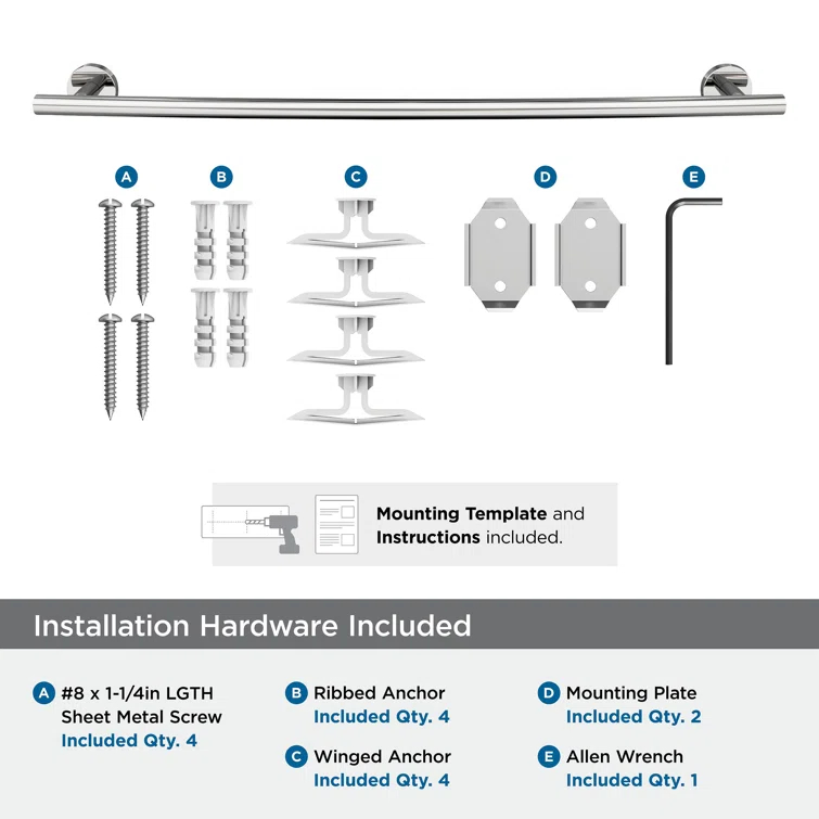 Arrondi™ 27" Wall Mounted Towel Bar